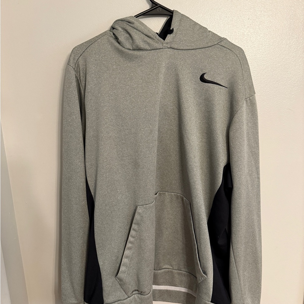Nike Gray and Black Hoodie